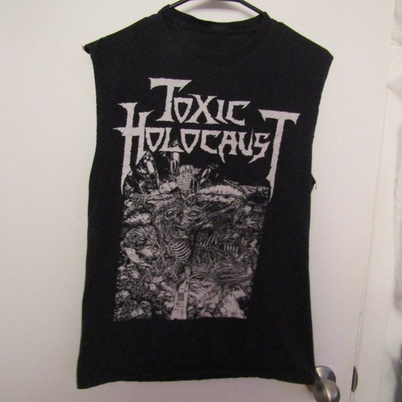 Thrash Metal Toxic Holocaust Band Muscle Tee Size S - Picture 1 of 2